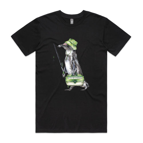 Fraser The Fisherman Tee by Lonely Kids Club. All clothing from our T-shirts to our shorts and hoodies are ethically made, and printed packed and shipped from Sydney.