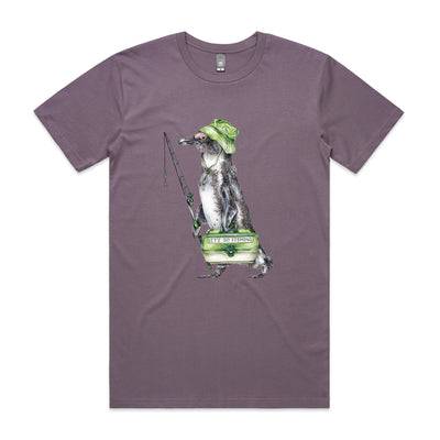 Fraser The Fisherman Tee by Lonely Kids Club. All clothing from our T-shirts to our shorts and hoodies are ethically made, and printed packed and shipped from Sydney.