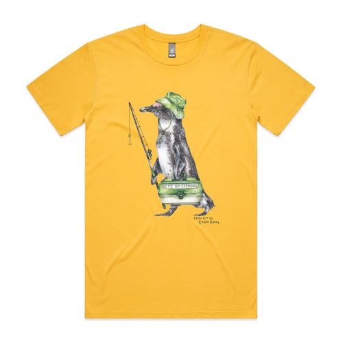 Fraser The Fisherman Tee by Lonely Kids Club. All clothing from our T-shirts to our shorts and hoodies are ethically made, and printed packed and shipped from Sydney.