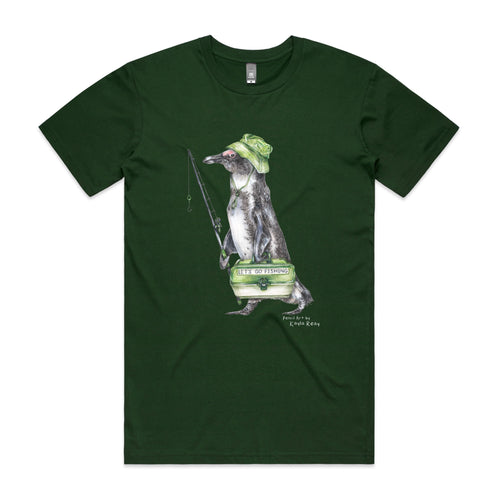 Fraser The Fisherman Tee by Lonely Kids Club. All clothing from our T-shirts to our shorts and hoodies are ethically made, and printed packed and shipped from Sydney.