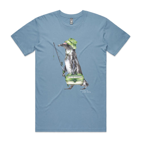Fraser The Fisherman Tee by Lonely Kids Club. All clothing from our T-shirts to our shorts and hoodies are ethically made, and printed packed and shipped from Sydney.
