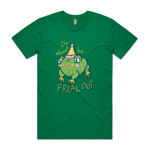 Freak Out Tee by Lonely Kids Club. All clothing from our T-shirts to our shorts and hoodies are ethically made, and printed packed and shipped from Sydney.