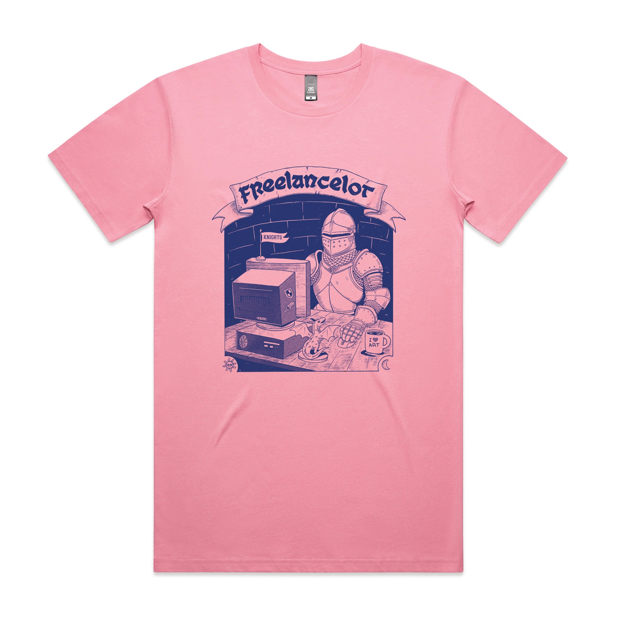 Bubblegum unisex t-shirt with Freelancelot graphic by Lonely Kids Club