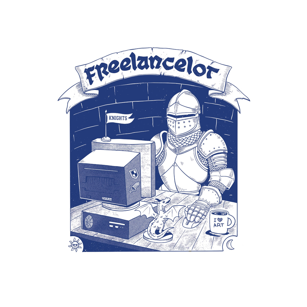 Freelancelot t-shirt by Lonely Kids Club