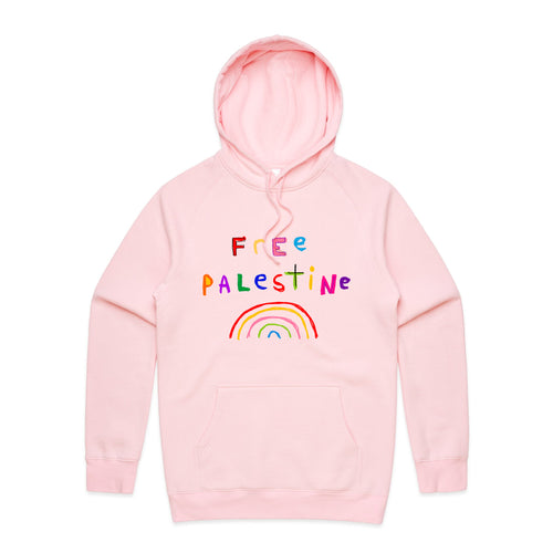 Free Palestine Charity Hoodie by Lonely Kids Club. All clothing from our T-shirts to our shorts and hoodies are ethically made, and printed packed and shipped from Sydney.