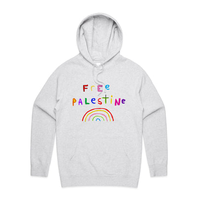 Free Palestine Charity Hoodie by Lonely Kids Club. All clothing from our T-shirts to our shorts and hoodies are ethically made, and printed packed and shipped from Sydney.