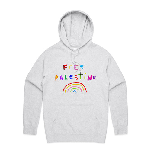 Free Palestine Charity Hoodie by Lonely Kids Club. All clothing from our T-shirts to our shorts and hoodies are ethically made, and printed packed and shipped from Sydney.