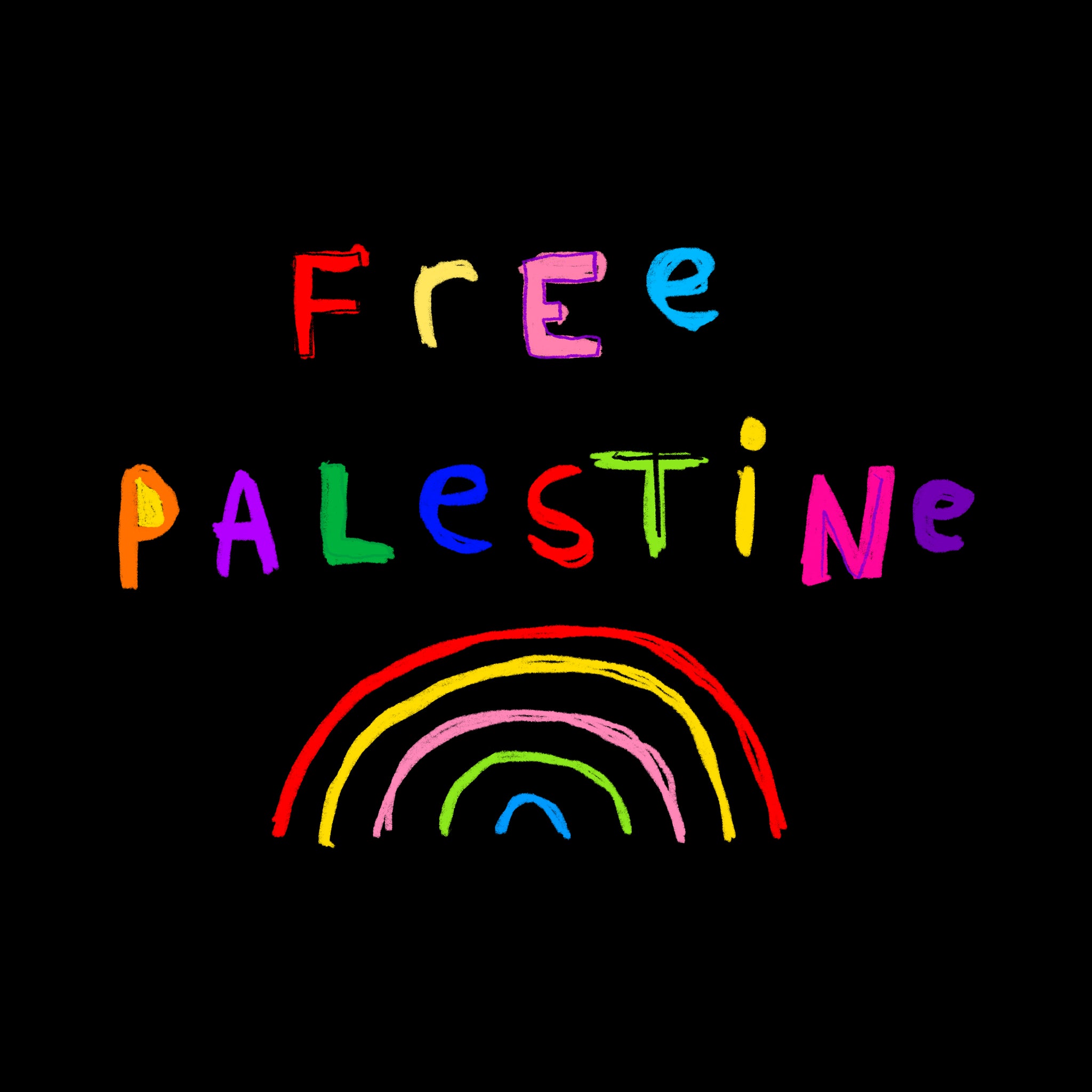 Free Palestine Oversized Charity Tee