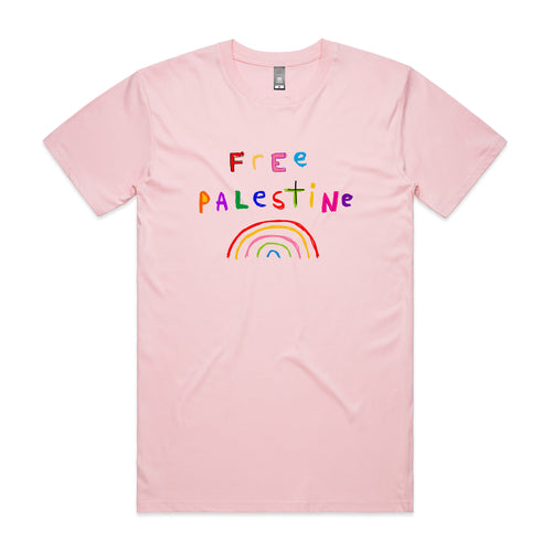 Free Palestine Charity Tee by Lonely Kids Club. All clothing from our T-shirts to our shorts and hoodies are ethically made, and printed packed and shipped from Sydney.