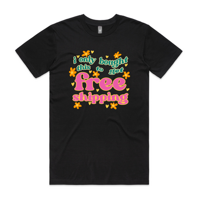 Free Shipping Tee by Lonely Kids Club. All clothing from our T-shirts to our shorts and hoodies are ethically made, and printed packed and shipped from Sydney.