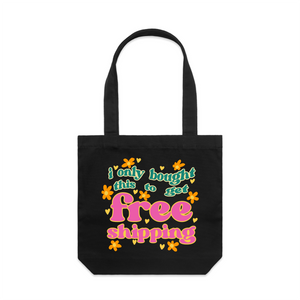 Free Shipping Tote by Lonely Kids Club. All clothing from our T-shirts to our shorts and hoodies are ethically made, and printed packed and shipped from Sydney.