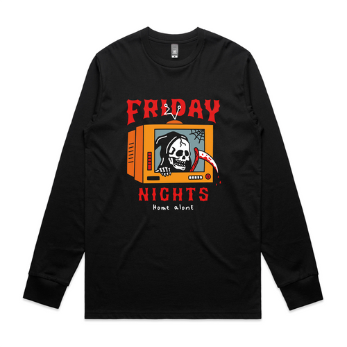 Friday Nights Tee by Lonely Kids Club. All clothing from our T-shirts to our shorts and hoodies are ethically made, and printed packed and shipped from Sydney.