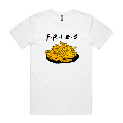 F.R.I.E.S. Tee by Lonely Kids Club. All clothing from our T-shirts to our shorts and hoodies are ethically made, and printed packed and shipped from Sydney.