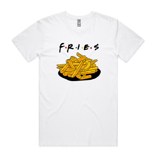 F.R.I.E.S. Tee by Lonely Kids Club. All clothing from our T-shirts to our shorts and hoodies are ethically made, and printed packed and shipped from Sydney.