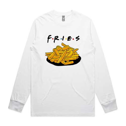 F.R.I.E.S. Tee by Lonely Kids Club. All clothing from our T-shirts to our shorts and hoodies are ethically made, and printed packed and shipped from Sydney.