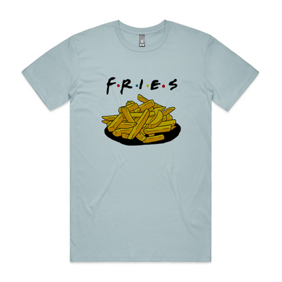 F.R.I.E.S. Tee by Lonely Kids Club. All clothing from our T-shirts to our shorts and hoodies are ethically made, and printed packed and shipped from Sydney.