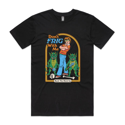 Don't Frig With Me Tee by Lonely Kids Club. All clothing from our T-shirts to our shorts and hoodies are ethically made, and printed packed and shipped from Sydney.