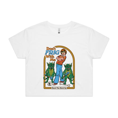 Don't Frig With Me Tee by Lonely Kids Club. All clothing from our T-shirts to our shorts and hoodies are ethically made, and printed packed and shipped from Sydney.
