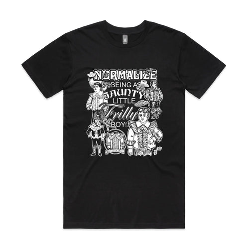 Frilly Boy Tee by Lonely Kids Club. All clothing from our T-shirts to our shorts and hoodies are ethically made, and printed packed and shipped from Sydney.