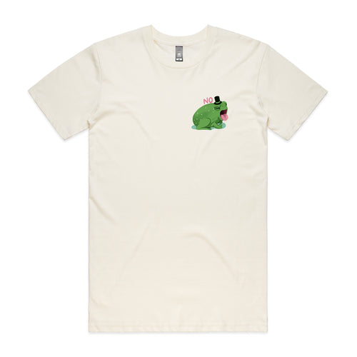 No Frog Tee by Lonely Kids Club. All clothing from our T-shirts to our shorts and hoodies are ethically made, and printed packed and shipped from Sydney.