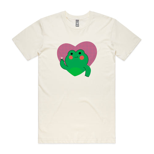 Frog Heart Tee by Lonely Kids Club. All clothing from our T-shirts to our shorts and hoodies are ethically made, and printed packed and shipped from Sydney.