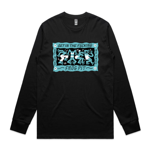Frog Pit Tee by Lonely Kids Club. All clothing from our T-shirts to our shorts and hoodies are ethically made, and printed packed and shipped from Sydney.