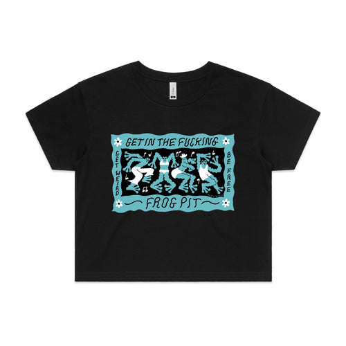 Frog Pit Tee by Lonely Kids Club. All clothing from our T-shirts to our shorts and hoodies are ethically made, and printed packed and shipped from Sydney.