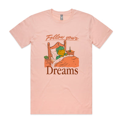 Froggie Dreams Tee by Lonely Kids Club. All clothing from our T-shirts to our shorts and hoodies are ethically made, and printed packed and shipped from Sydney.