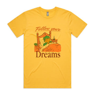 Froggie Dreams Tee by Lonely Kids Club. All clothing from our T-shirts to our shorts and hoodies are ethically made, and printed packed and shipped from Sydney.