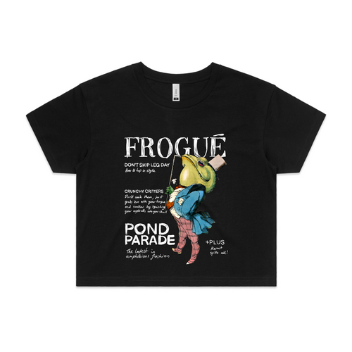Frogue Tee by Lonely Kids Club. All clothing from our T-shirts to our shorts and hoodies are ethically made, and printed packed and shipped from Sydney.