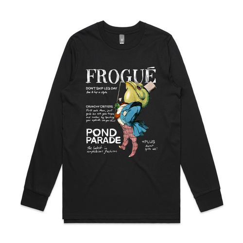 Frogue Tee by Lonely Kids Club. All clothing from our T-shirts to our shorts and hoodies are ethically made, and printed packed and shipped from Sydney.