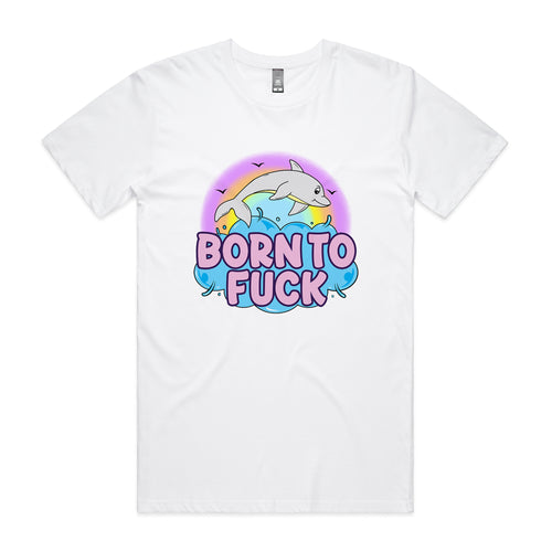 Born To Fuck Tee by Lonely Kids Club. All clothing from our T-shirts to our shorts and hoodies are ethically made, and printed packed and shipped from Sydney.