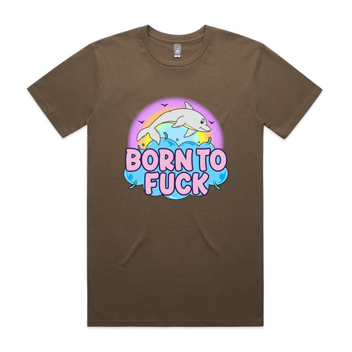 Born To Fuck Tee by Lonely Kids Club. All clothing from our T-shirts to our shorts and hoodies are ethically made, and printed packed and shipped from Sydney.