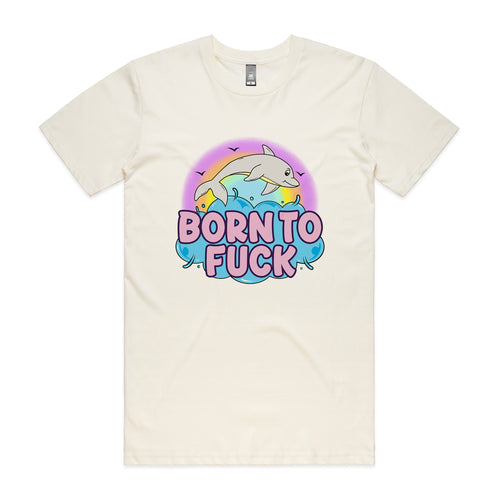 Born To Fuck Tee by Lonely Kids Club. All clothing from our T-shirts to our shorts and hoodies are ethically made, and printed packed and shipped from Sydney.