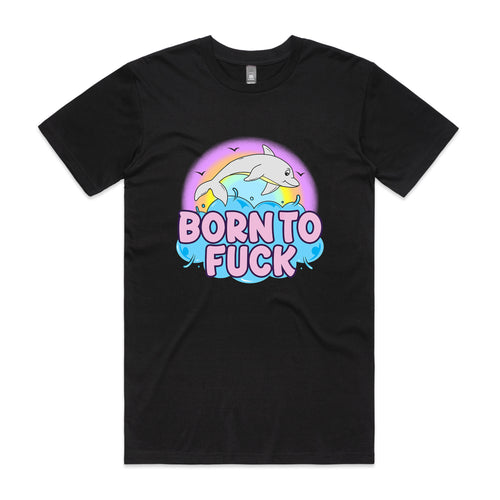 Born To Fuck Tee by Lonely Kids Club. All clothing from our T-shirts to our shorts and hoodies are ethically made, and printed packed and shipped from Sydney.