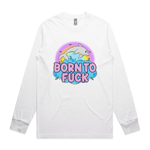 Born To Fuck Tee by Lonely Kids Club. All clothing from our T-shirts to our shorts and hoodies are ethically made, and printed packed and shipped from Sydney.