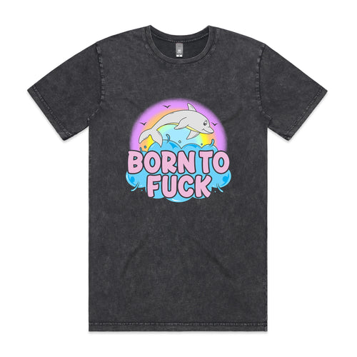 Born To Fuck Tee by Lonely Kids Club. All clothing from our T-shirts to our shorts and hoodies are ethically made, and printed packed and shipped from Sydney.