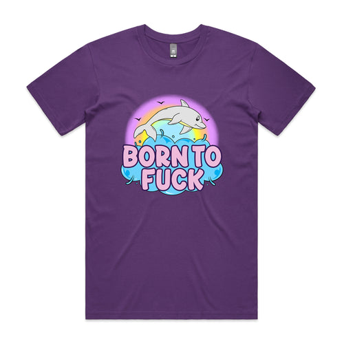 Born To Fuck Tee by Lonely Kids Club. All clothing from our T-shirts to our shorts and hoodies are ethically made, and printed packed and shipped from Sydney.