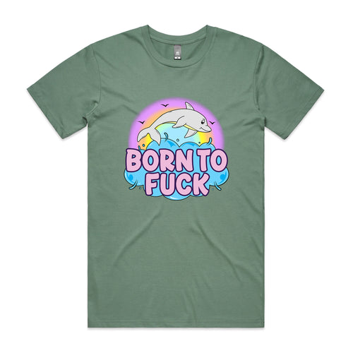 Born To Fuck Tee by Lonely Kids Club. All clothing from our T-shirts to our shorts and hoodies are ethically made, and printed packed and shipped from Sydney.