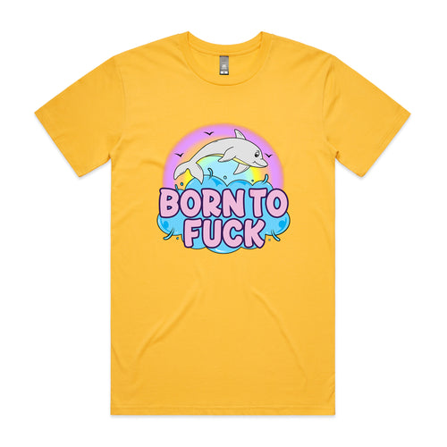 Born To Fuck Tee by Lonely Kids Club. All clothing from our T-shirts to our shorts and hoodies are ethically made, and printed packed and shipped from Sydney.