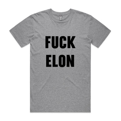 Fuck Elon Tee by Lonely Kids Club. All clothing from our T-shirts to our shorts and hoodies are ethically made, and printed packed and shipped from Sydney.