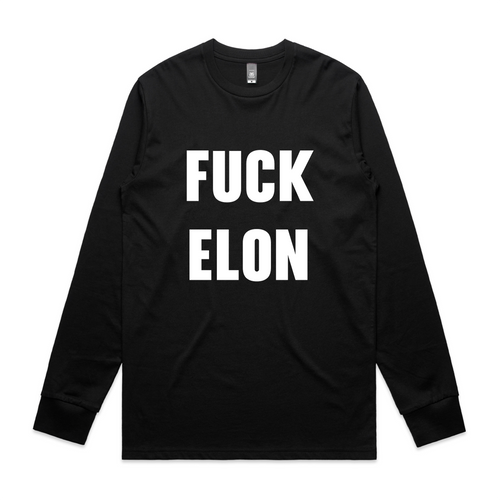 Fuck Elon Tee by Lonely Kids Club. All clothing from our T-shirts to our shorts and hoodies are ethically made, and printed packed and shipped from Sydney.