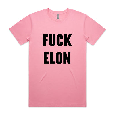 Fuck Elon Tee by Lonely Kids Club. All clothing from our T-shirts to our shorts and hoodies are ethically made, and printed packed and shipped from Sydney.