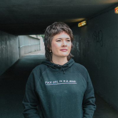 Fuck Off Hoodie by Lonely Kids Club. All clothing from our T-shirts to our shorts and hoodies are ethically made, and printed packed and shipped from Sydney.