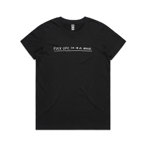 Fuck Off Tee by Lonely Kids Club. All clothing from our T-shirts to our shorts and hoodies are ethically made, and printed packed and shipped from Sydney.
