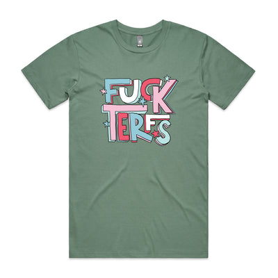 Fuck TERFs Tee by Lonely Kids Club. All clothing from our T-shirts to our shorts and hoodies are ethically made, and printed packed and shipped from Sydney.