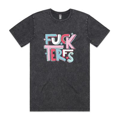 Fuck TERFs Tee by Lonely Kids Club. All clothing from our T-shirts to our shorts and hoodies are ethically made, and printed packed and shipped from Sydney.