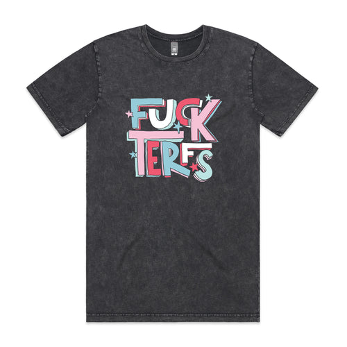Fuck TERFs Tee by Lonely Kids Club. All clothing from our T-shirts to our shorts and hoodies are ethically made, and printed packed and shipped from Sydney.