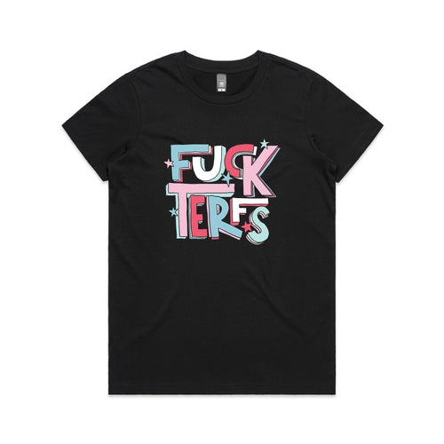 Fuck TERFs Tee by Lonely Kids Club. All clothing from our T-shirts to our shorts and hoodies are ethically made, and printed packed and shipped from Sydney.