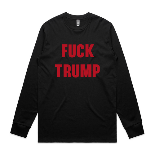 Fuck Trump Tee by Lonely Kids Club. All clothing from our T-shirts to our shorts and hoodies are ethically made, and printed packed and shipped from Sydney.